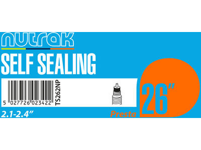 NUTRAK 26 x 2.1 - 2.4 inch Presta self-sealing inner tube