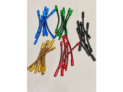 UNBRANDED 2 X Flexible V Brake Cable Lead Pipes  - Anodised Colours