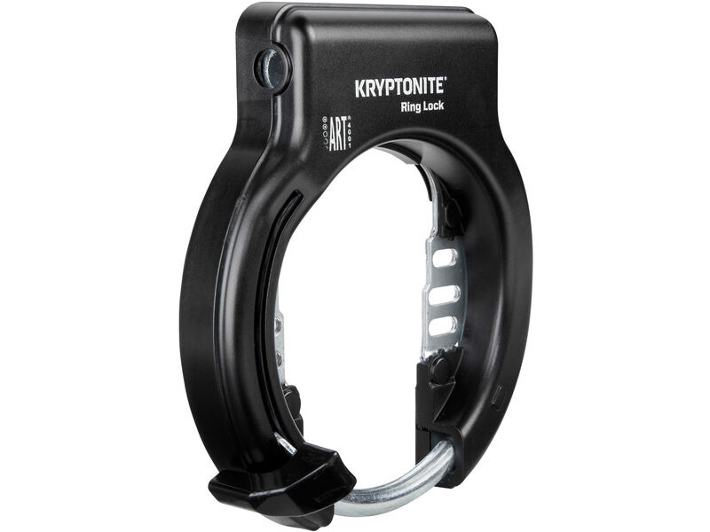KRYPTONITE Ring Lock with plug in capability - Non Retractable Sold Secure Silver click to zoom image