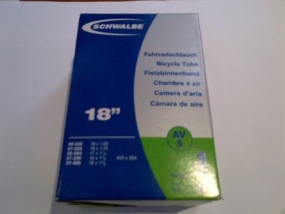 SCHWALBE Inner Tube 18" x 1.75 - 1.3/8 Schrader AV5