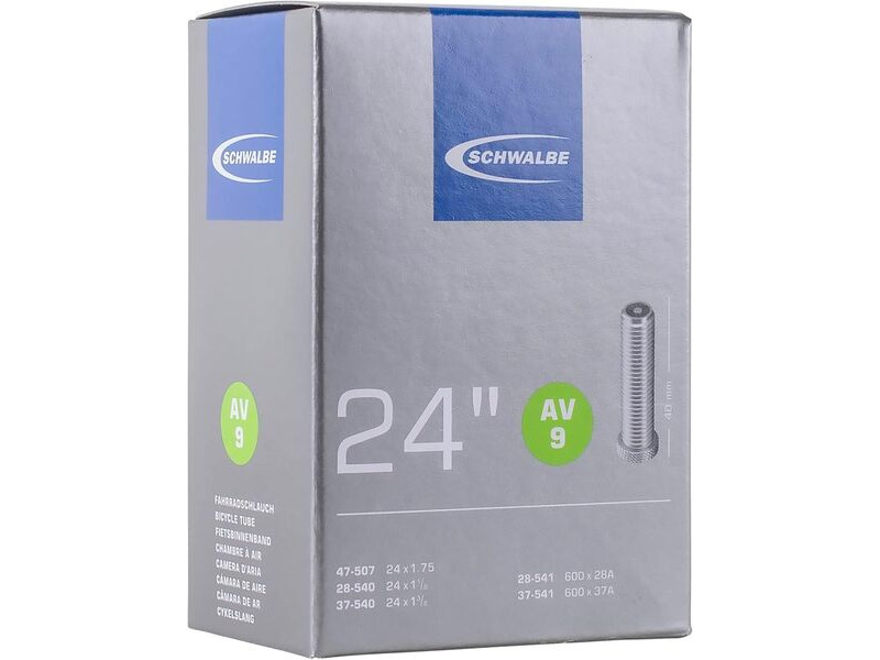 SCHWALBE 24" AV9 Inner Tube Schrader Valve Type click to zoom image
