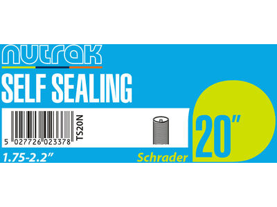 NUTRAK 20 x 1.75 - 2.125 inch Schrader - self-sealing inner tube