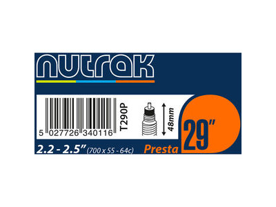 NUTRAK 29 X 2.2 - 2.5 inch inner tube  click to zoom image