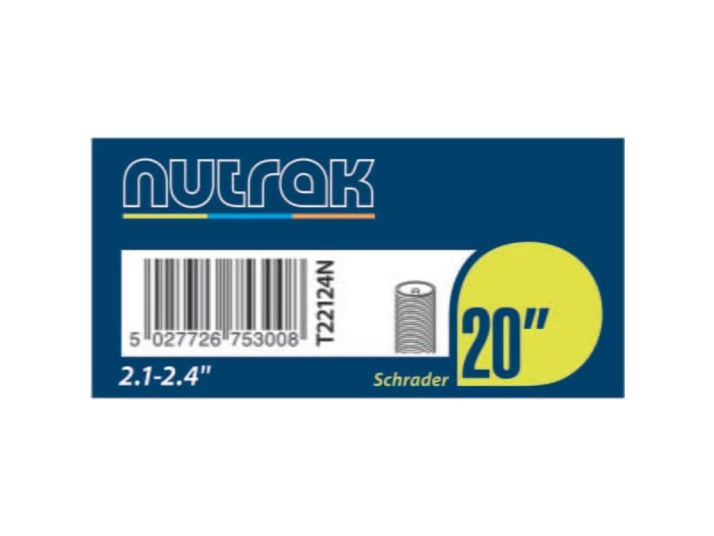 NUTRAK 20 x 2.1 - 2.4 inch Schrader valve inner tube click to zoom image