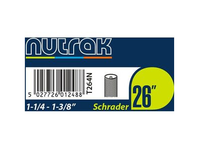 NUTRAK 26 x 1-1/4 - 1-3/8 inch Schrader inner tube