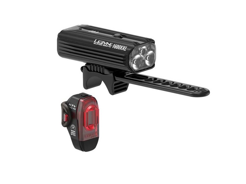 LEZYNE Super Drive 1600XXL & KTV Pro Smart LED Lights click to zoom image