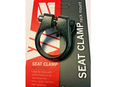 M PART Seatpost Clamp with rack Mounting bosses ( Size Option ). click to zoom image