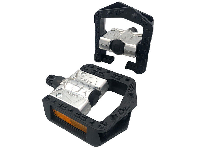 M PART Folding Pedal, alloy body, plastic cage 9/16". click to zoom image