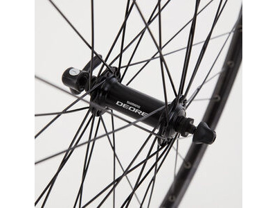 M:WHEEL Hybrid Front Wheel Shimano Deore hub Mavic A319 rim 700c black click to zoom image