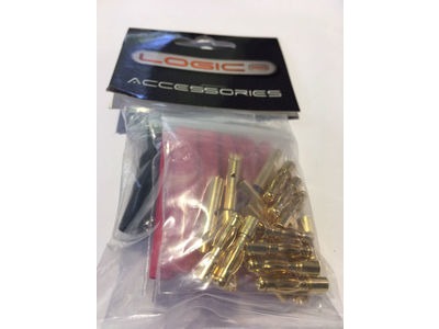 LOGIC RC 4.0mm Gold Connector Set with Heat Shrink 10prs