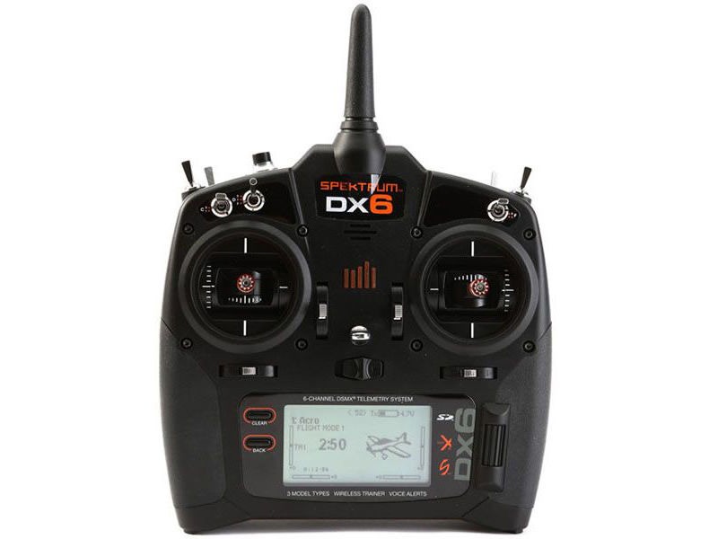 SPEKTRUM DX6 G3 6-CH DSMX Transmitter w/AR6600T RX (Mode 2) Set. click to zoom image