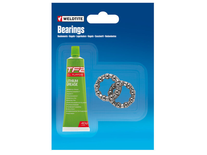 WELDTITE 1/4" Bottom Bracket Caged Bearings & Grease click to zoom image