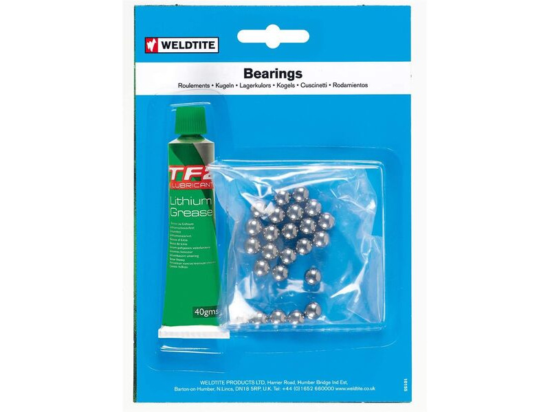 WELDTITE 1/4" Ball Bearings & Grease (24 BALLS) click to zoom image
