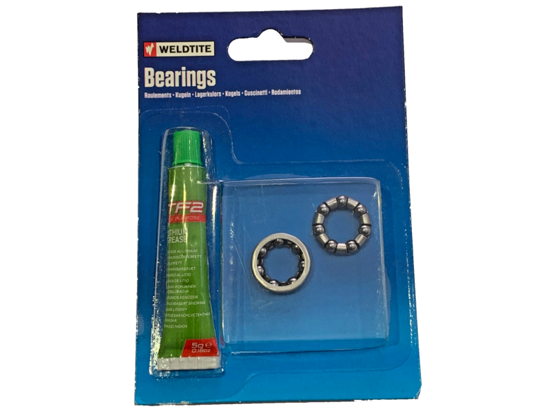 WELDTITE 3/16 Front Hub Ball Cages Pair & Grease click to zoom image