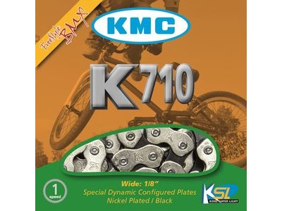 KMC CHAINS K710 BMX Single Speed Bike Chain 1/2" x 1/8" - 100 Links