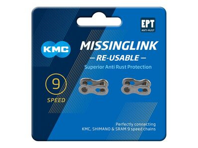 KMC CHAINS MISSING LINK 9 speed Antirust Re-Useable