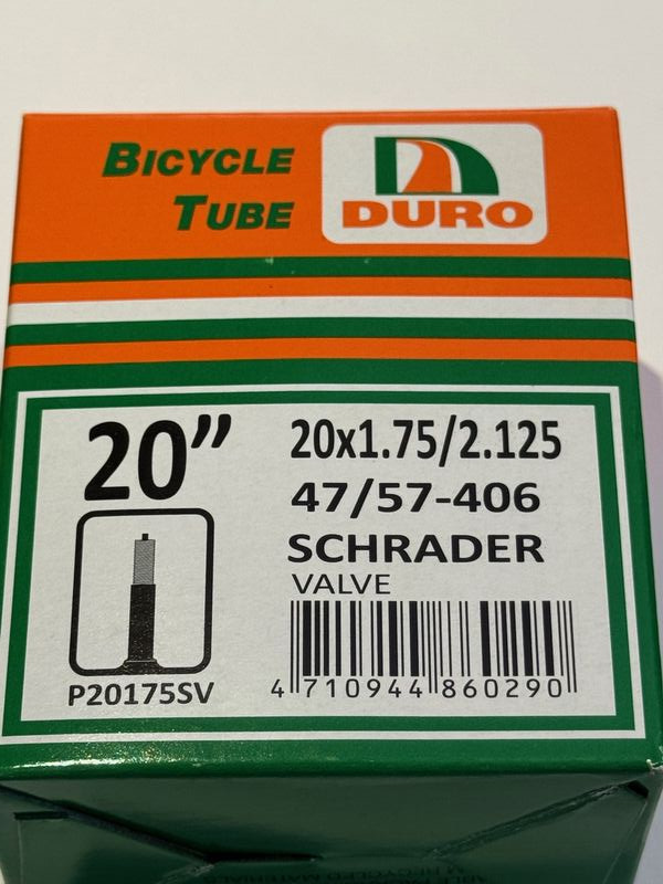 DURO 20x1.75/2.125 sch inner tube  (47/57-406) click to zoom image