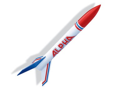 ESTES Alpha Flying Model Rocket Kit (Skill Level 1).