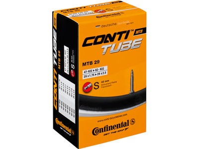 CONTINENTAL MTB tube 29 x 1.75 - 2.5 inch 29 x 1.75 - 2.5 inch Black Presta Valve 42mm  click to zoom image
