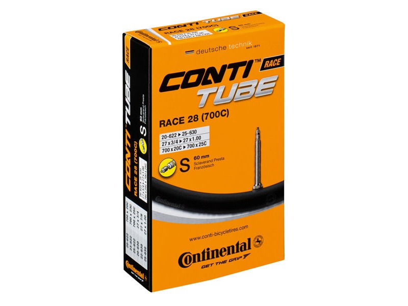 CONTINENTAL Race 28 (700c) inner tube (Options). click to zoom image