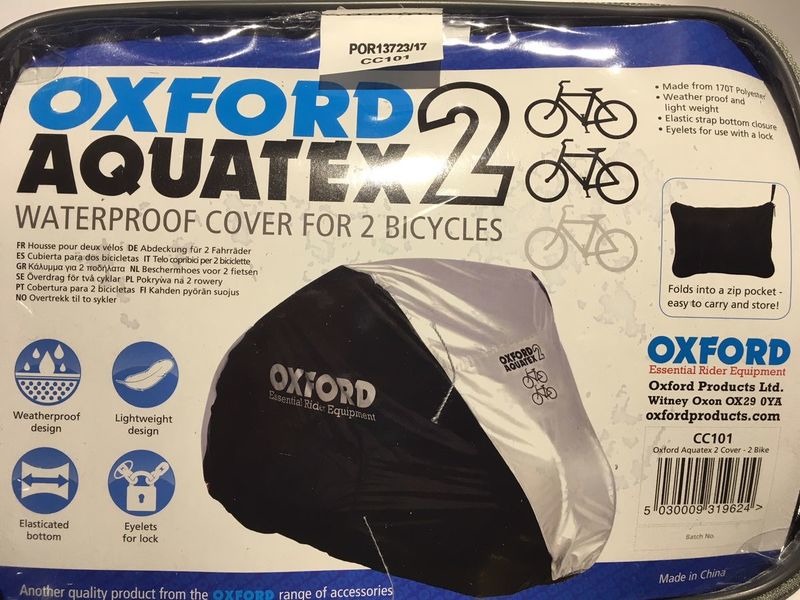 OXFORD PRODUCTS Aquatex Waterproof Bike Cover Double Bike click to zoom image