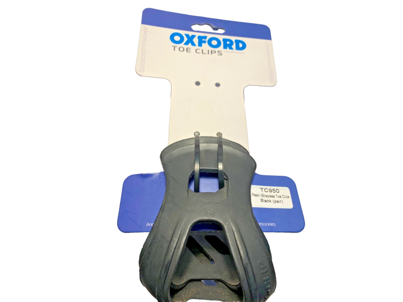 OXFORD PRODUCTS Resin Strapless Toe Clips Black (Pair) click to zoom image