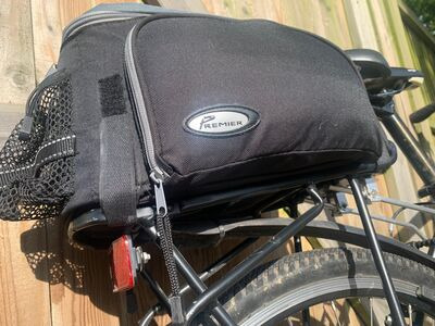 PREMIER Rack Pack Top Bag With Folding Side Panniers click to zoom image