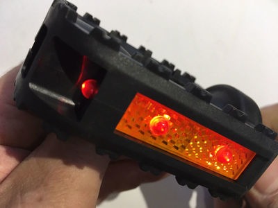 PREMIER LED Flashing Bicycle Junior Pedals