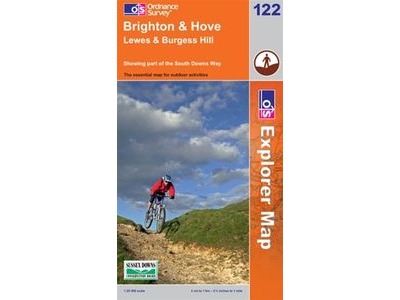 ORDINANCE SURVEY Explorer Map  122 Brighton and Hove click to zoom image