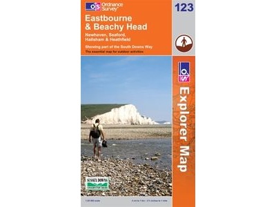 ORDINANCE SURVEY Explorer Map  123 Eastbourne and Beachy Head click to zoom image