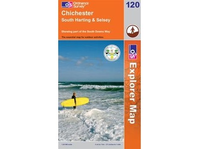 ORDINANCE SURVEY Explorer Map  120 Chichester click to zoom image