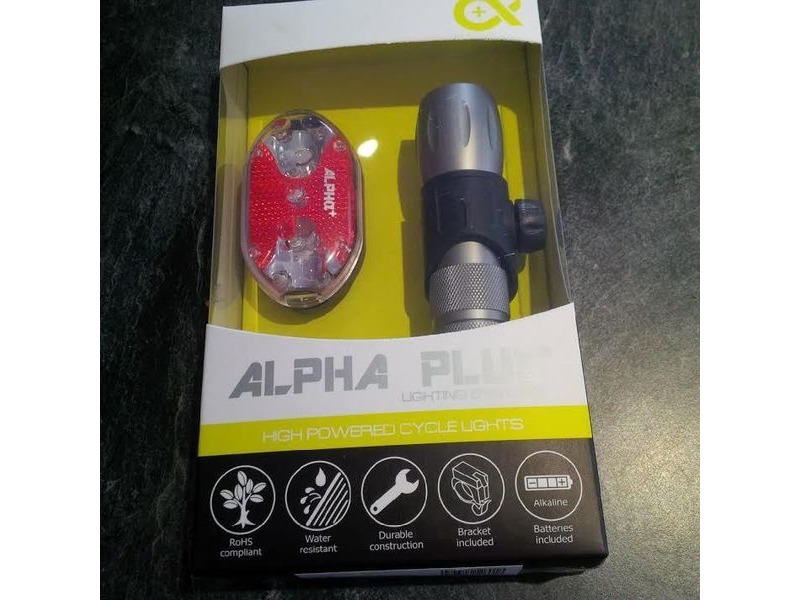 ALPHA PLUS Light Set Front 9 Super Bright White LED and Rear 9 Red LED click to zoom image