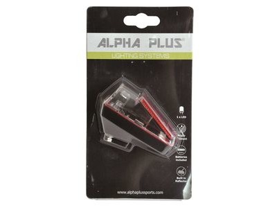 ALPHA PLUS Mudguard Fitting Rear Red LED Light Incl Reflector