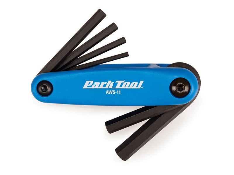 PARK TOOL AWS11C - fold-up hex wrench set: 3 to 6, 8 and 10 mm click to zoom image