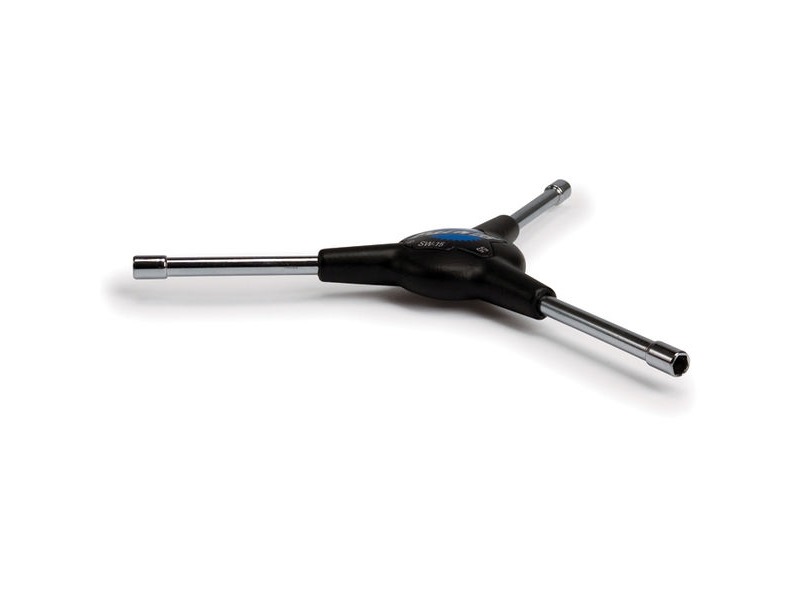 PARK TOOL SW15C - 3-way internal nipple wrench, square drive, 5 mm and 5.5 mm hexes click to zoom image