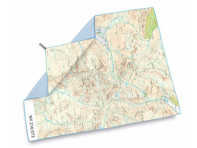 LIFEVENTURE SoftFibre OS Map Towel - Giant - Scafell Pike