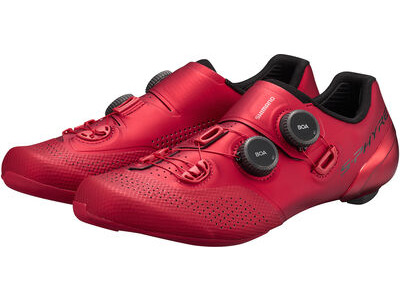 SHIMANO S-PHYRE RC9 (RC902) SPD-SL Shoes 44 Red  click to zoom image