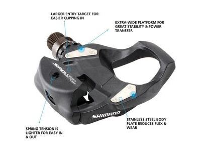 SHIMANO PD-RS500 SPD-SL pedal, black click to zoom image