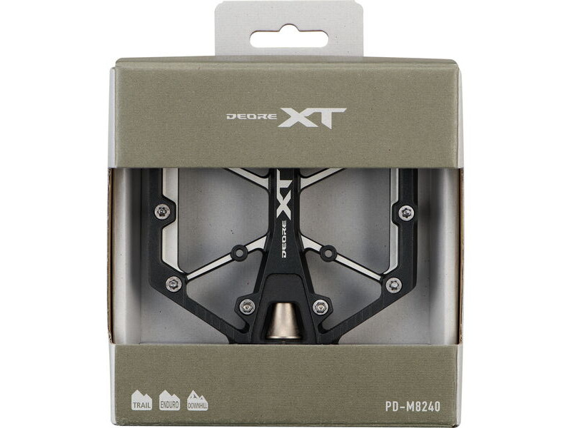 SHIMANO Deore XT MTB flat pedals, black PD-M8240 click to zoom image