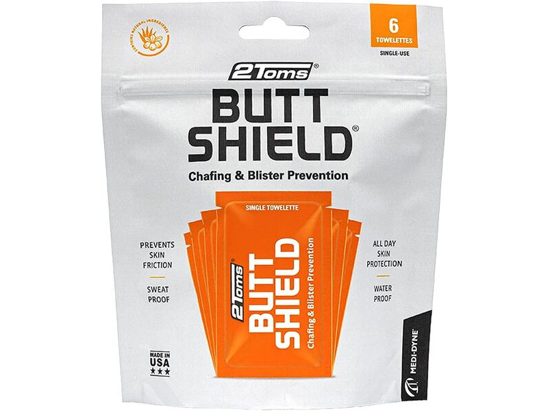 2TOMS BUTTSHIELD Wipes Travel Size 6 Pack click to zoom image