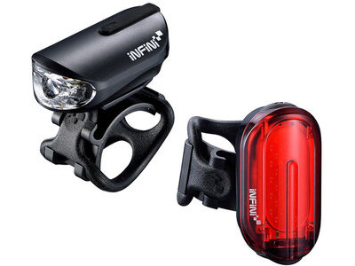 INFINI LIGHTS Olley lightset micro USB front and rear lights black