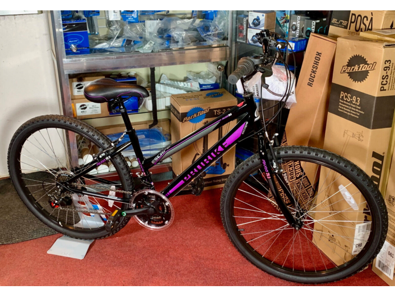 PROBIKE Escape ATB Ladies 14" 18spd Black/Purple Bike click to zoom image