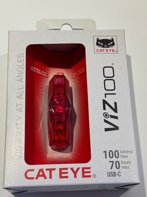 CATEYE VIZ 100 Rear Bike Light: USB-C