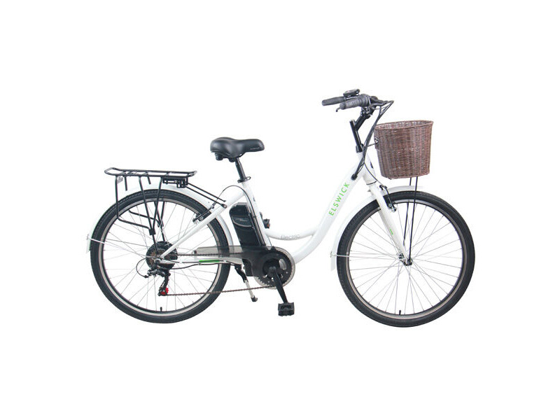 ELSWICK Electric 24V7.8Ah Ebike w basket click to zoom image