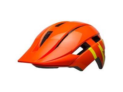BELL Sidetrack II YOUTH 50-57CM STRIKE GLOSS ORANGE/YELLOW  click to zoom image