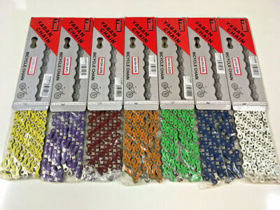 YBN S410H Old School BMX Chain 1/2" x 1/8" x 112 links Single Speed  click to zoom image