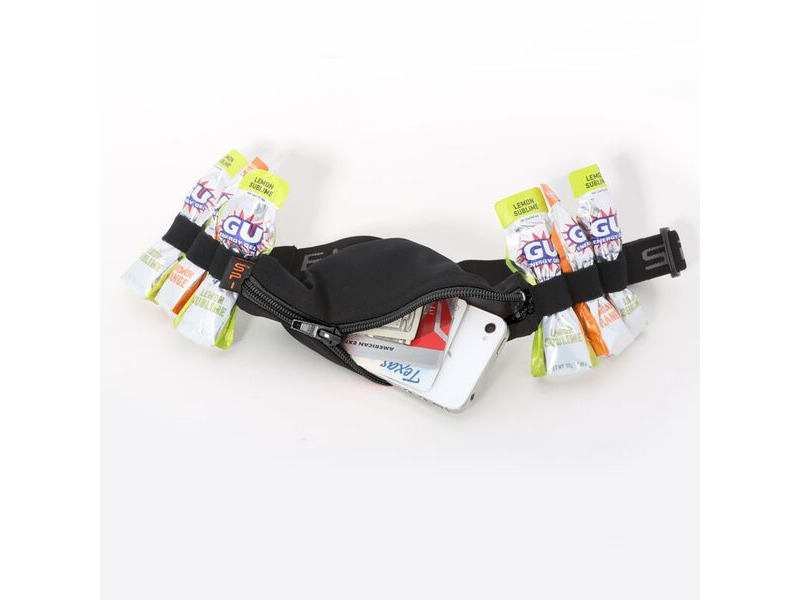 SPIBELT ENERGY (with 6 gel loops) BLACK WITH BLACK ZIP click to zoom image