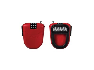 HIPLOK FX Wearable Retractable Combination Lock 100cm Red  click to zoom image