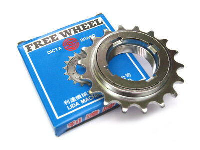 DICTA BRAND Dicta LM-8 Single Freewheel - Chrome Plated 1/2 x 1/8 x 18T chrome Standard ISO thread: 1.375? x 24tpi  click to zoom image