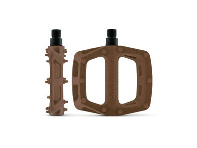 DMR V6 Lightweight Nylon Fibre Body Pedals (Pair). 9/16" Axle Earth Brown  click to zoom image